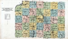 Dane County Outline Map, Dane County 1931